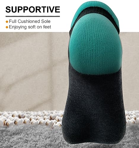 Women's Athletic Socks - 6 Pairs, Moisture Wicking