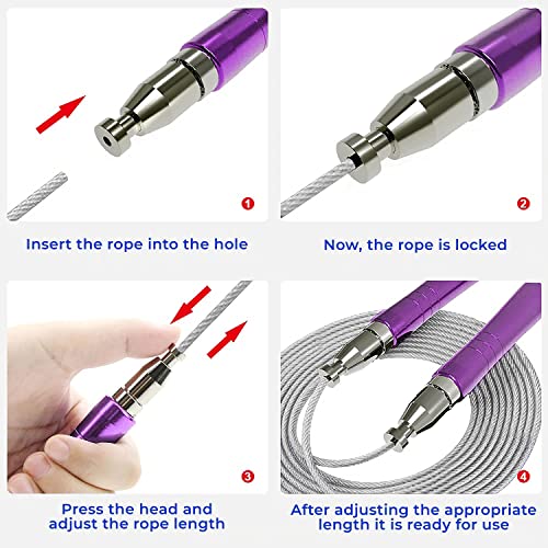 PrimaFIT Pro Adjustable Speed Skipping Rope with Carry Bag