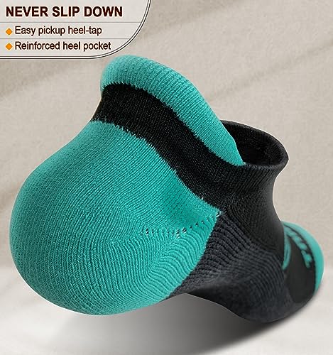 Women's Athletic Socks - 6 Pairs, Moisture Wicking