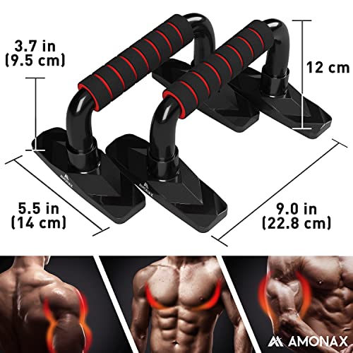 Amonax Home Fitness Equipment: Ab Roller, Skipping Rope, Push-up Handles