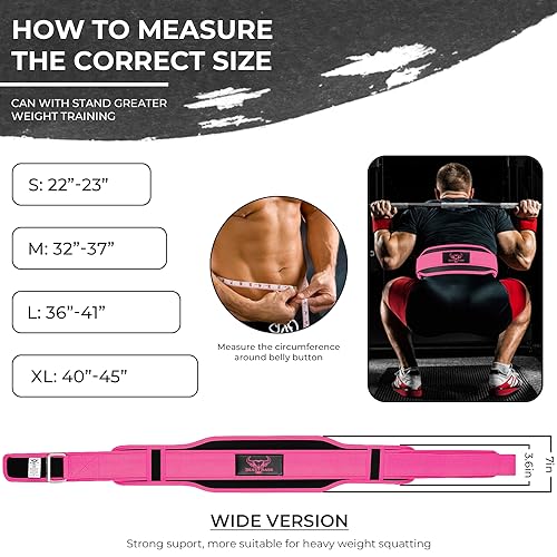 Double Strength Padded Weight Lifting Belt for Home Fitness