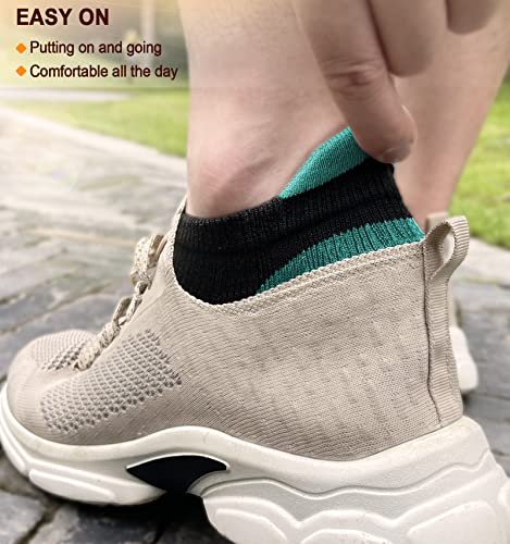 Women's Athletic Socks - 6 Pairs, Moisture Wicking