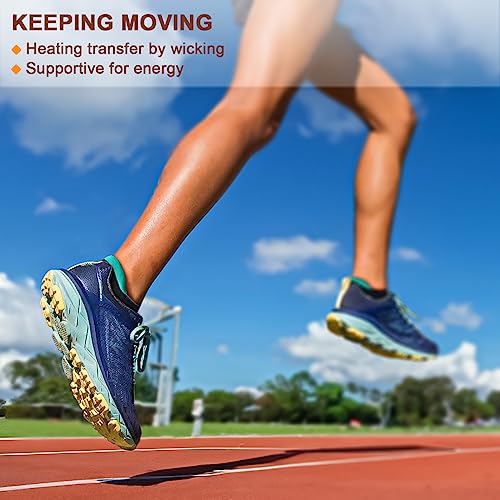 Women's Athletic Socks - 6 Pairs, Moisture Wicking