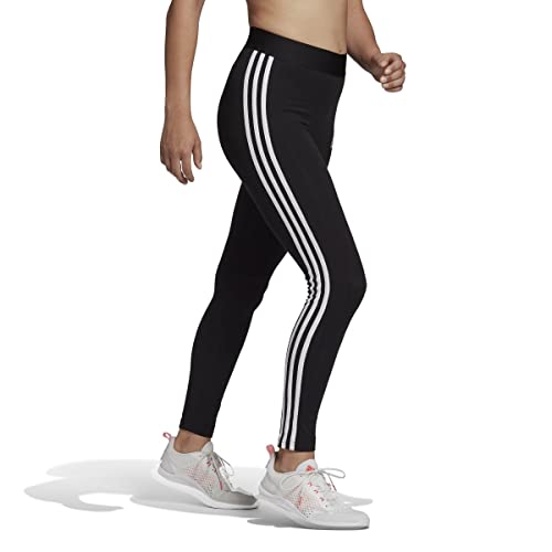 adidas Black/White Women's 3 Stripes Tights, Size S