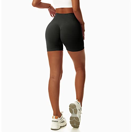 Vertvie V High Waist Gym Biker Shorts-Fitness & Yoga