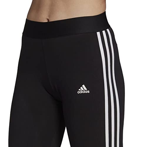 adidas Black/White Women's 3 Stripes Tights, Size S