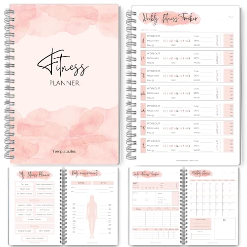 Women's 3-Month Home Fitness Planner - A5 Pink