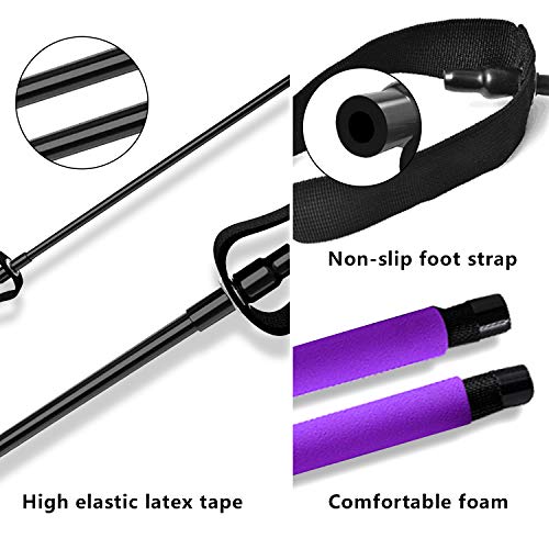 Pilates Bar Kit with Resistance Band: Portable Home Fitness