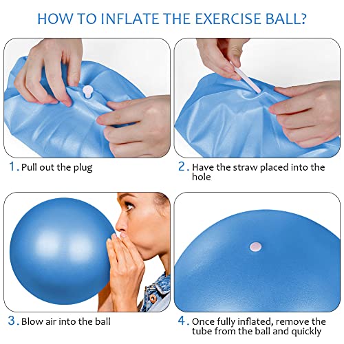 Flintronic Mini Yoga Pilates Ball - 25cm, Balance & Core Fitness