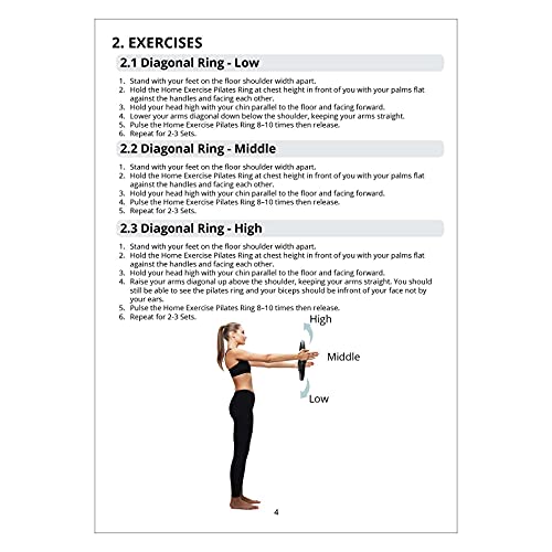 Double Handled Pilates Ring - Resistance Exercise Equipment