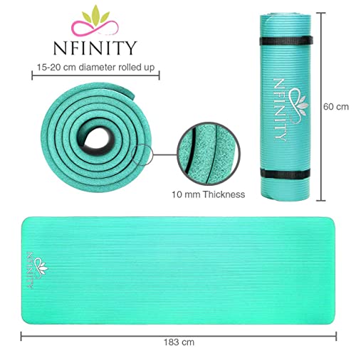 Thick Non-Slip Yoga Mat for Pilates/Gymnastics - Teal