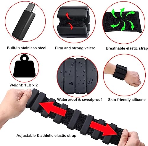 Adjustable Wrist and Ankle Weights Set