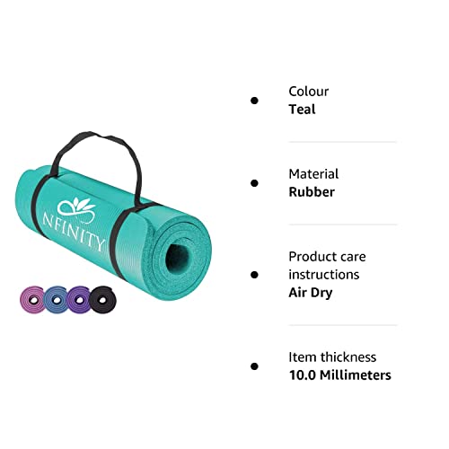 Thick Non-Slip Yoga Mat for Pilates/Gymnastics - Teal