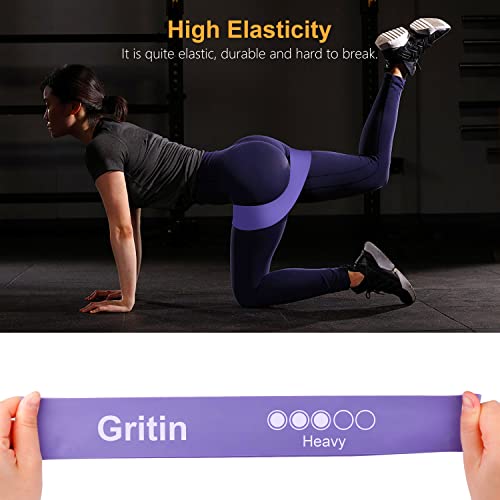 Gritin Resistance Bands - Skin-Friendly Exercise Loop Set