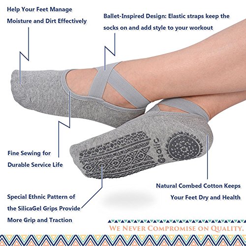 Women's Non-Slip Yoga Socks for Dance & Fitness
