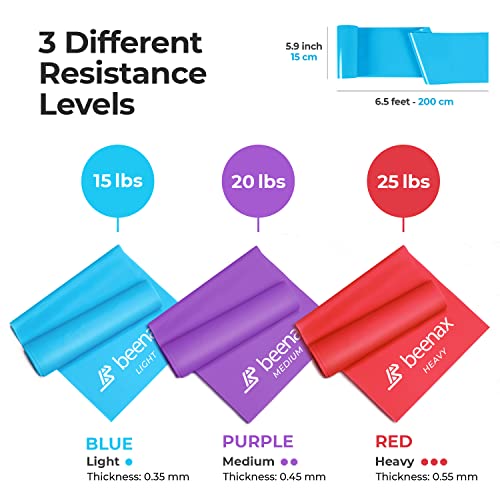 Beenax Resistance Band Set for Muscle Building and Flexibility