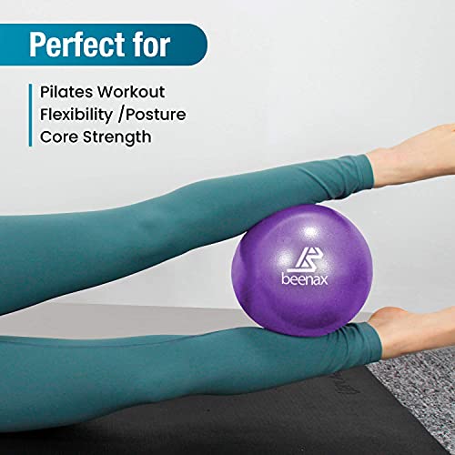 Beenax Soft Pilates Ball - 9 Inch Fitness Ball