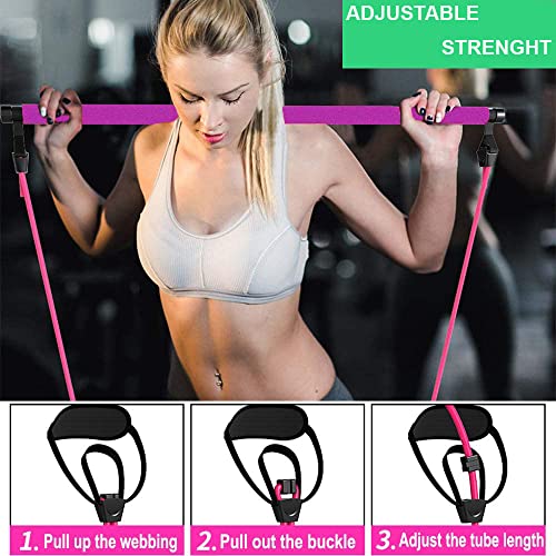 Velageo All-in-one Pilates Bar Kit with Resistance Bands