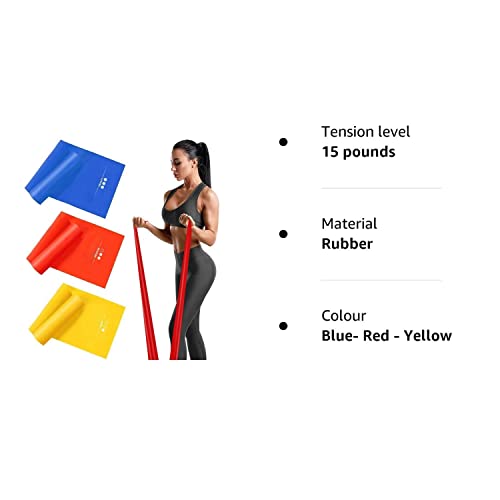 Haquno 3-Pack Resistance Bands for Full-Body Fitness