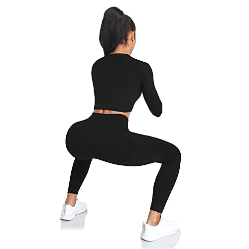 Yaavii High Waisted Women's Yoga Leggings - Black