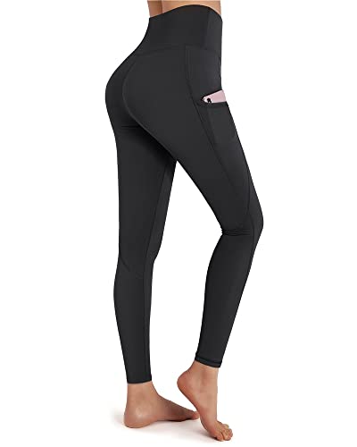 OUGES High Waist Yoga Pants with Pockets for Women