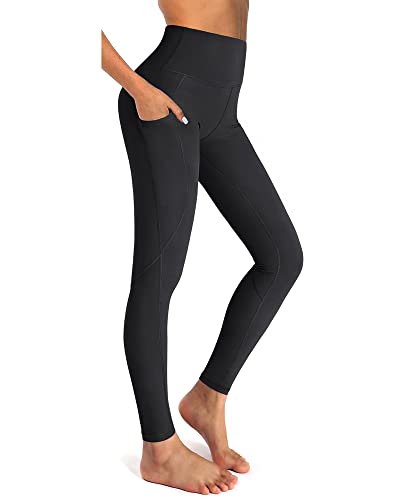 OUGES High Waist Yoga Pants with Pockets for Women