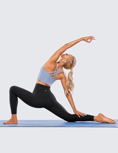 Women's High Waisted Yoga Leggings - Black