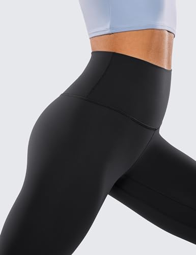 Women's High Waisted Yoga Leggings - Black