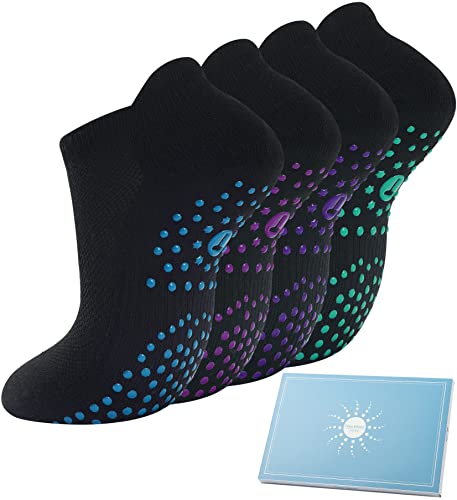 Grip Yoga Socks Women - Non Slip Ankle Socks
