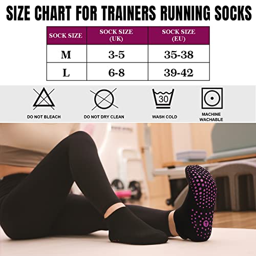 Grip Yoga Socks Women - Non Slip Ankle Socks