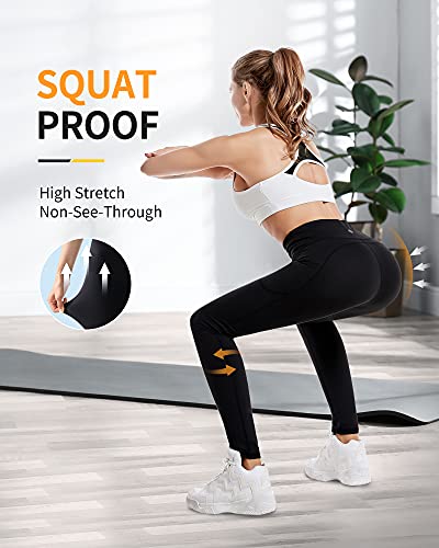 CAMBIVO Women's Yoga Leggings with Pockets