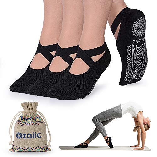 Women's Non-Slip Yoga Socks for Pilates, Barre & Dance