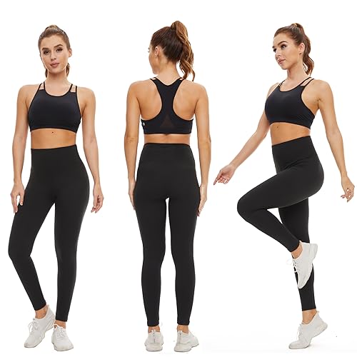 ACTINPUT Black High Waisted Tummy Control Leggings