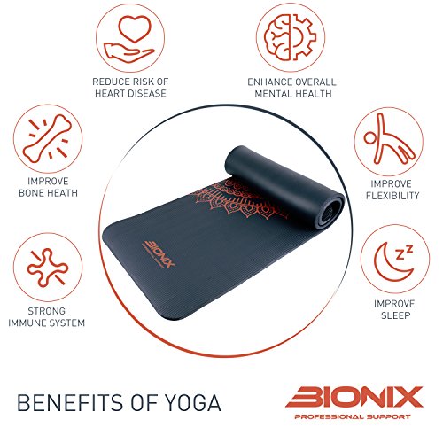 Bionix Premium Exercise Mat with Non-Slip Surface
