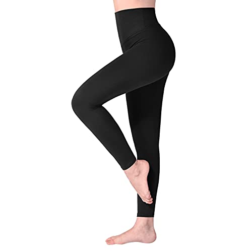 SINOPHANT High Waisted Yoga Leggings - Black XXL