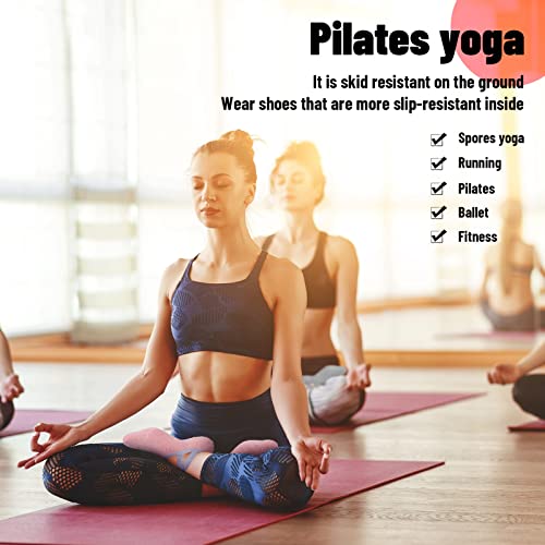 Non-Slip Yoga Socks for Women - 2 Pairs