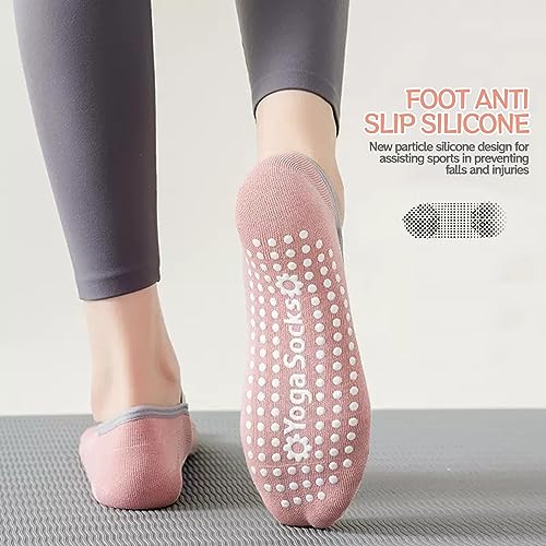Cotton Yoga Socks - Non-Slip Pilates Socks
