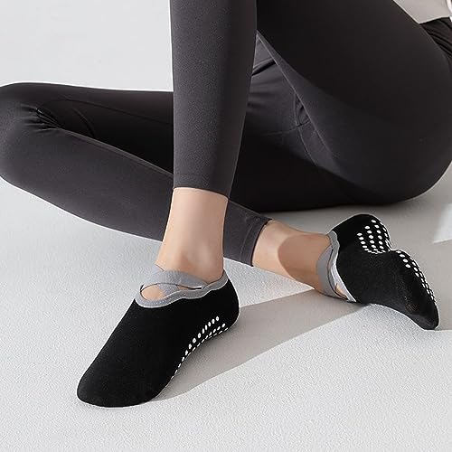 Cotton Yoga Socks - Non-Slip Pilates Socks