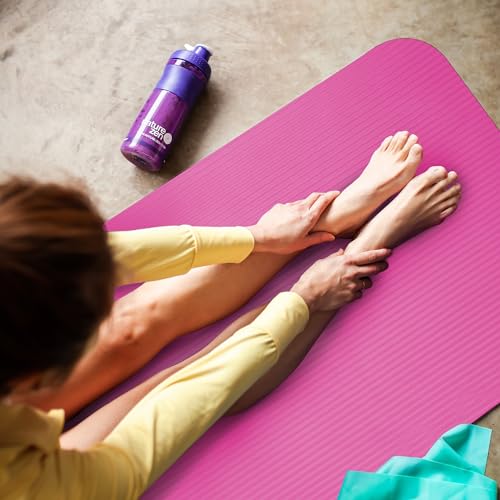 KAYMAN Pink Non Slip Yoga Mat - 183 x 60 cm