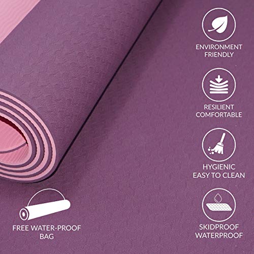 Premium Non-Slip Yoga Mat with Carry Bag - Eco-Friendly