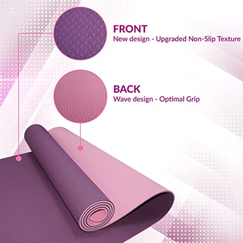 Premium Non-Slip Yoga Mat with Carry Bag - Eco-Friendly