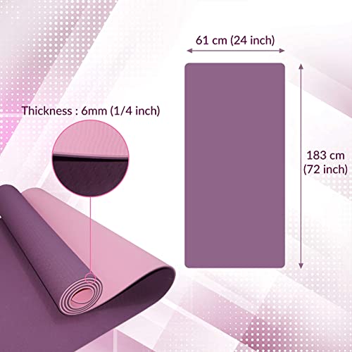 Premium Non-Slip Yoga Mat with Carry Bag - Eco-Friendly