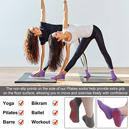 Non Slip Yoga Pilates Socks for Women&Men