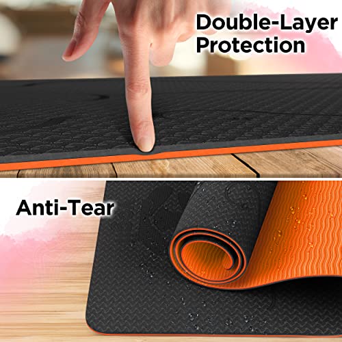 Premium TPE Yoga Mat - Eco-Friendly & Non-Slip
