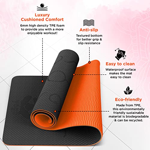 Premium TPE Yoga Mat - Eco-Friendly & Non-Slip