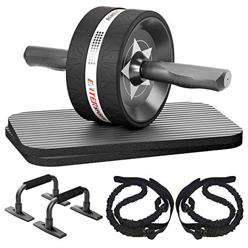 6-in-1 Abs Roller Wheel with Knee Pad
