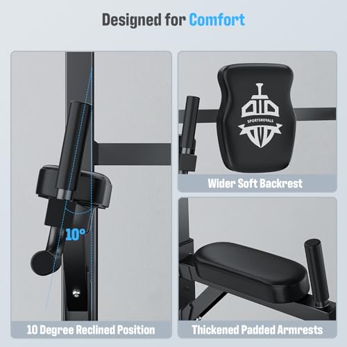 Sportsroyals Power Tower: Home Gym Strength Training Equipment