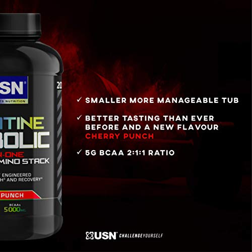 USN Creatine Anabolic Muscle Building Stack, Cherry