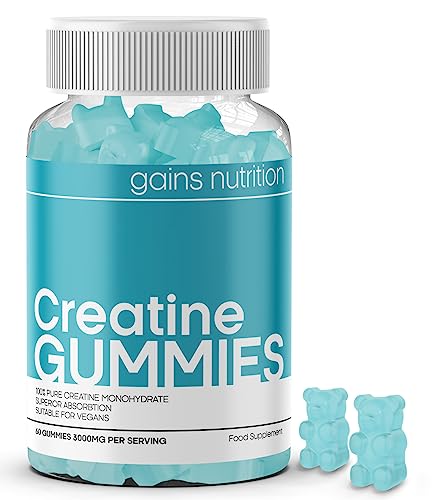 3000mg Creatine Gummies - Natural Berry Flavored - Vegan
