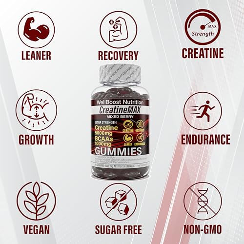 Chewable Vegan Gummies with 5000mg Creatine
